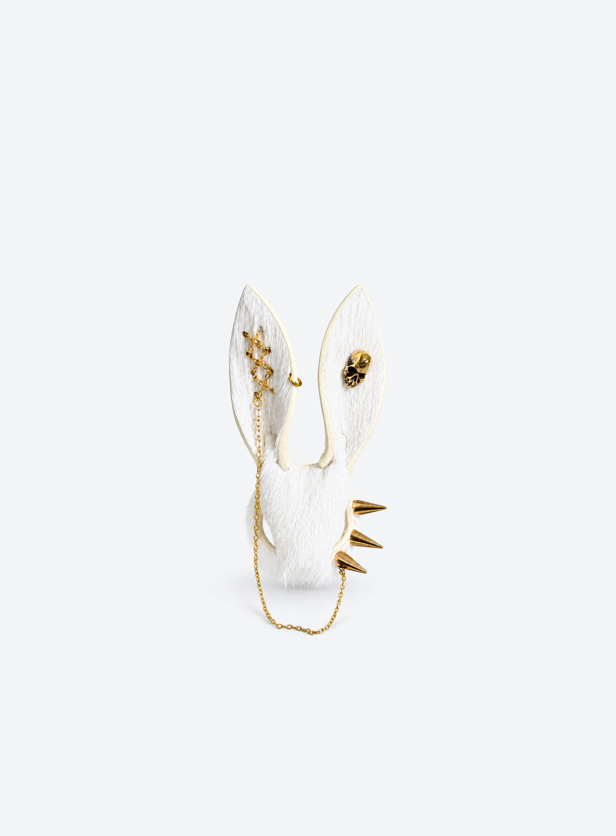 White bunny bag charm