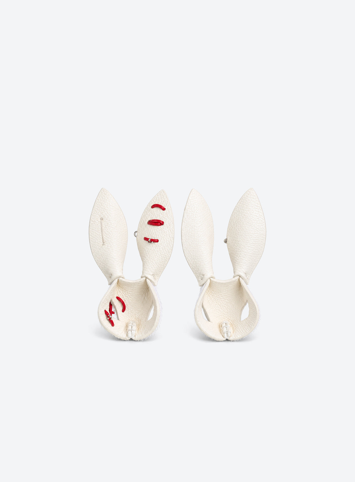 White bunny bag charm
